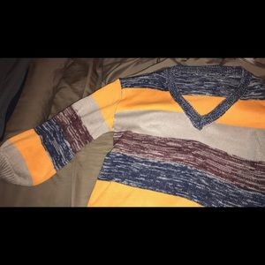 multi colored sweater